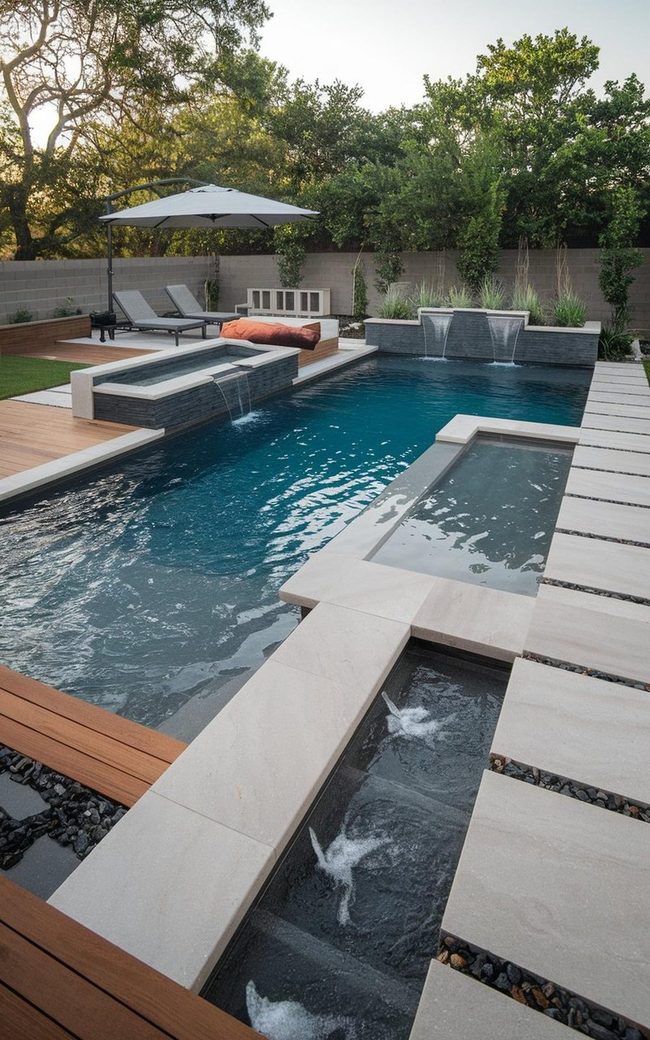 Boulders And Waterfall Pool