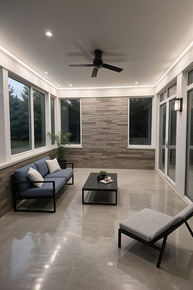 Raw Concrete Porch Texture