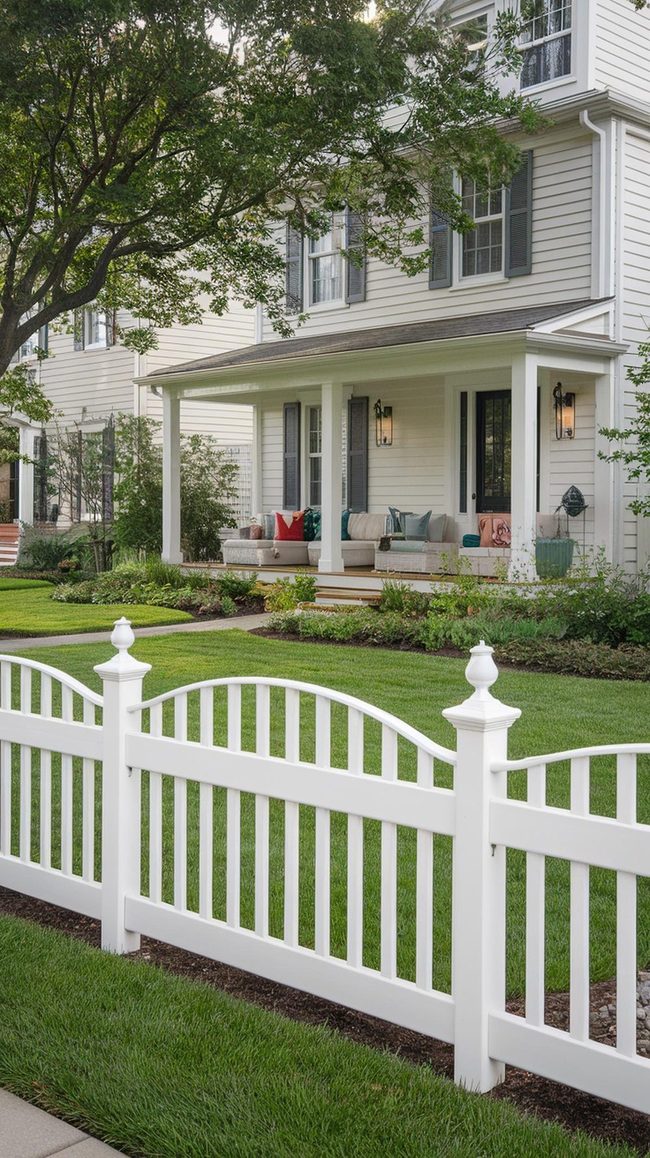 White Vinyl Fences, Zero Maintenance