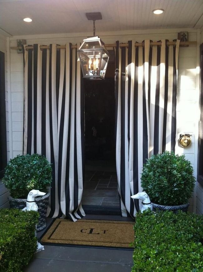 Flowing Fabric Panels Summer Patio