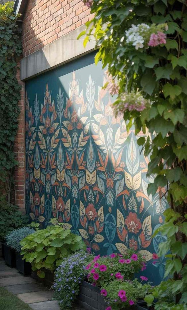 Painted Garden Wall Transformation