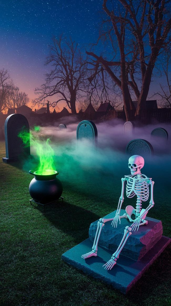Low-Lying Gray Fog Halloween Display