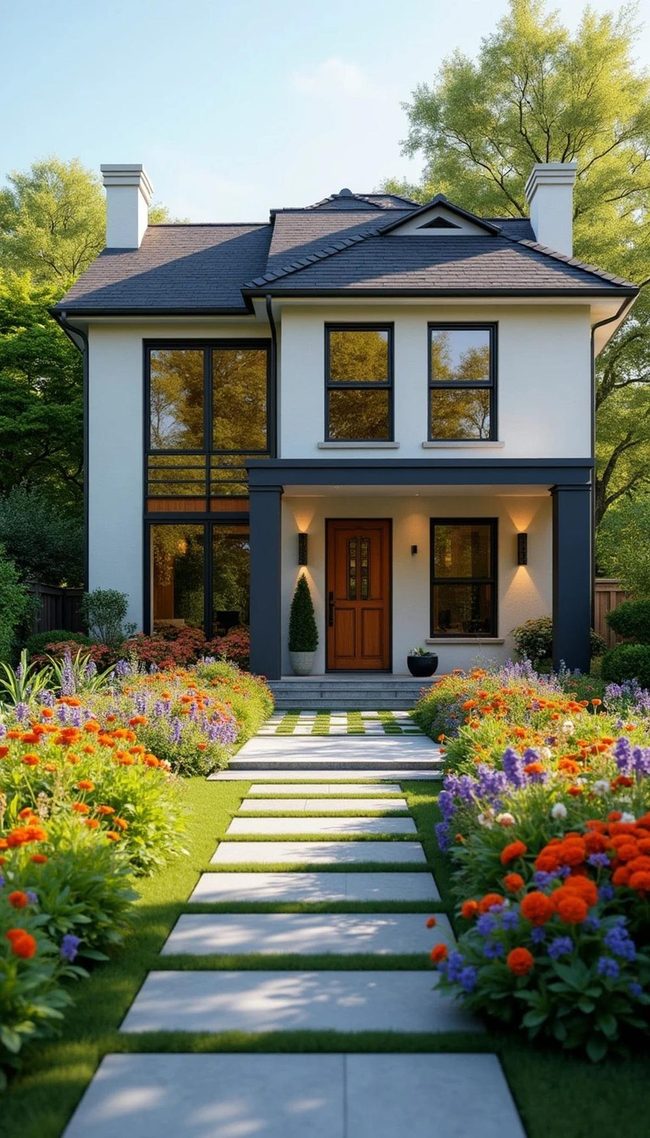 Year-Round Flower Bed Colors
