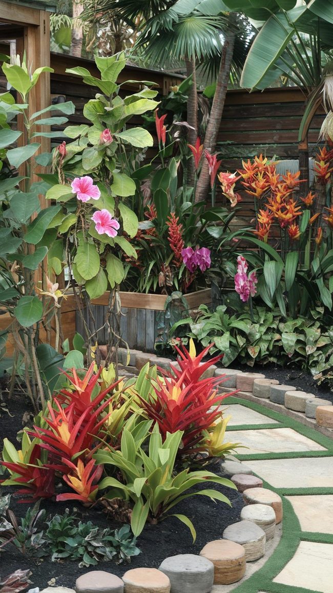 Tropical Flowers Burst Everywhere