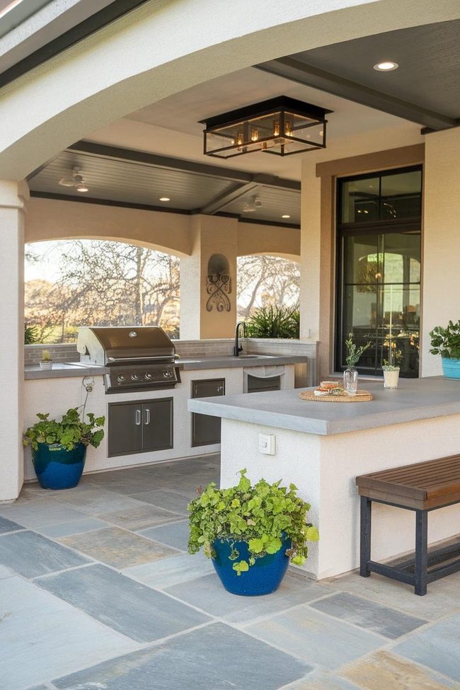 Outdoor Living Dining Area Entertaining Hub