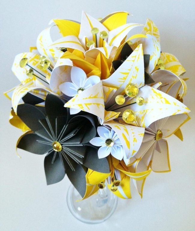 Colorful Paper Flower Ball Statement