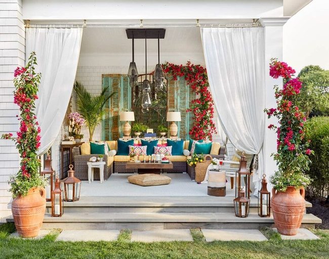 Adjustable Fabric Patio Shade