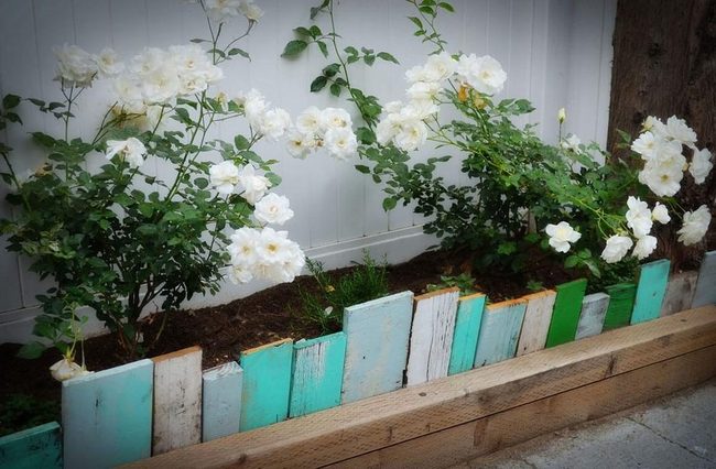Weathered Wood Garden Borders