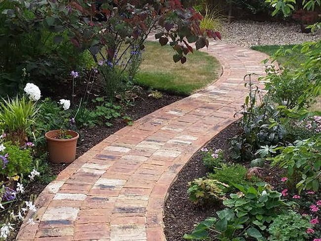 Burnt Clay Pathways With Earthy Red Character