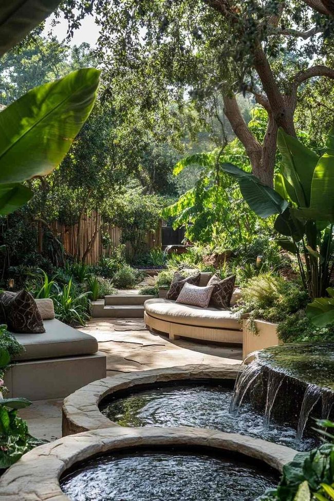Green Water Meditation Space