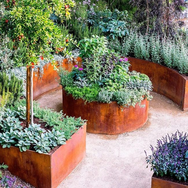 Bronze Planters Garden Edge Statement
