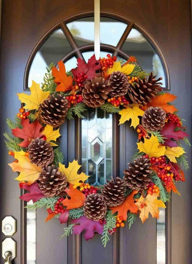 Fiery Leaves And Radiant Berries