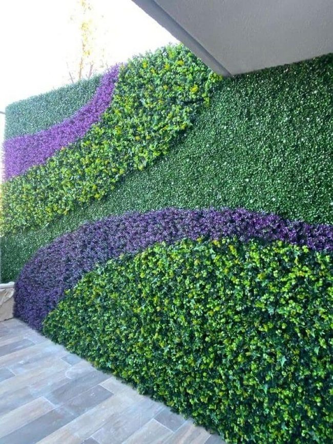 Purple Blooms Through Living Green