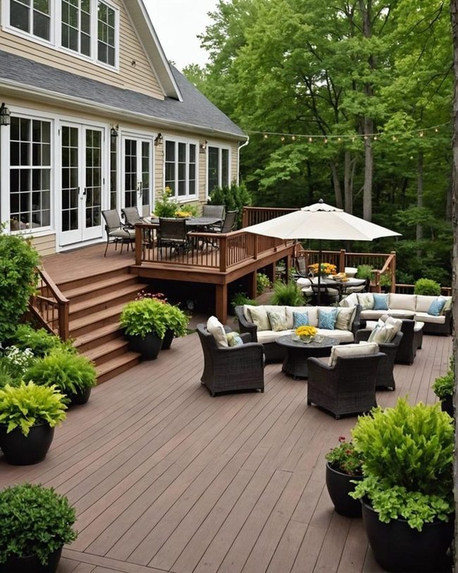 Sprawling Deck for Gatherings