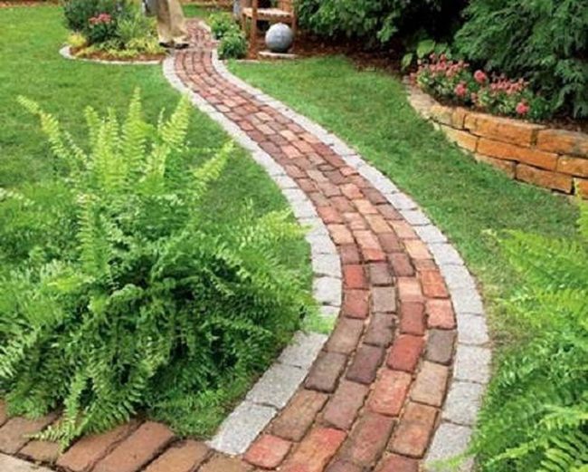 Clinker Brick Garden Pathways