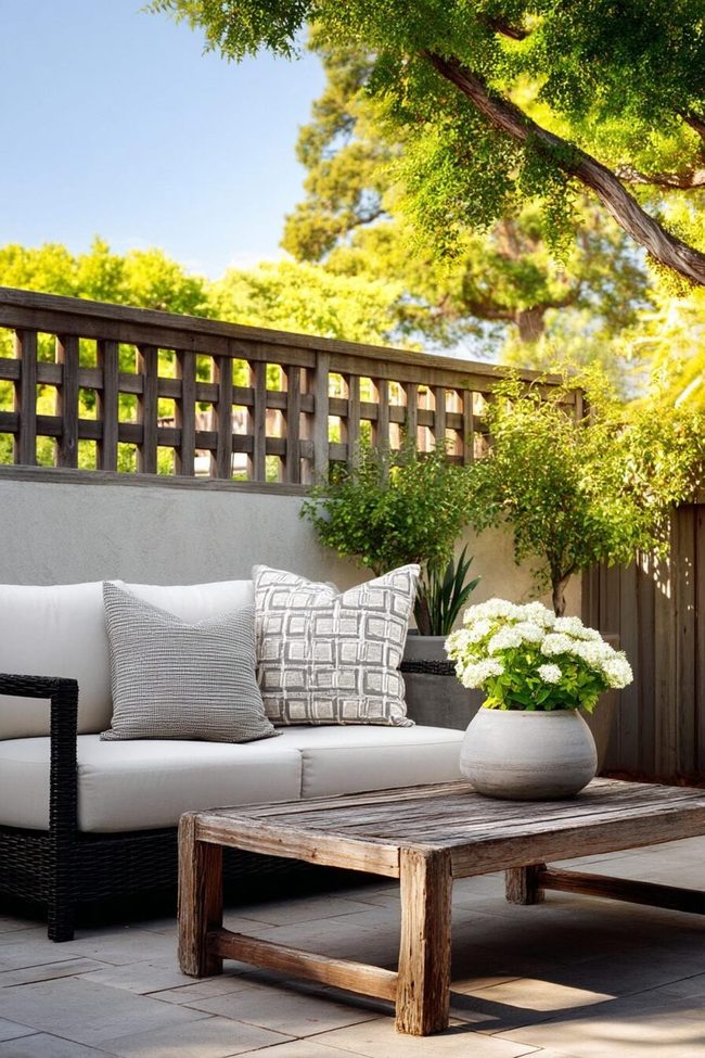 Curved Seating Creates Natural Privacy