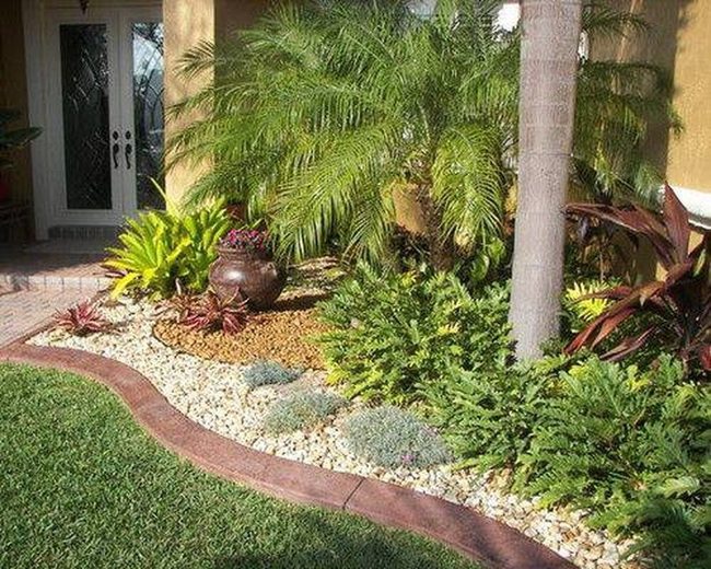 Towering Palms Frame Layered Entry