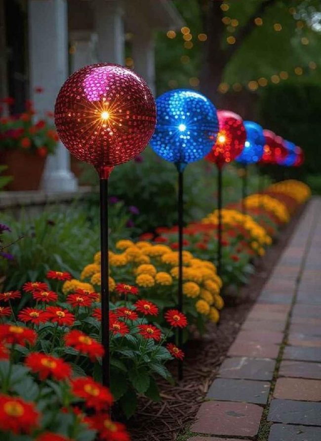 Bright Firework Stakes Fixture Patio
