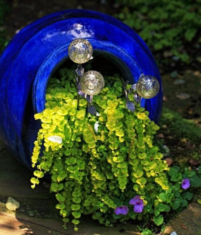 Ceramic Blue Garden Focal Point