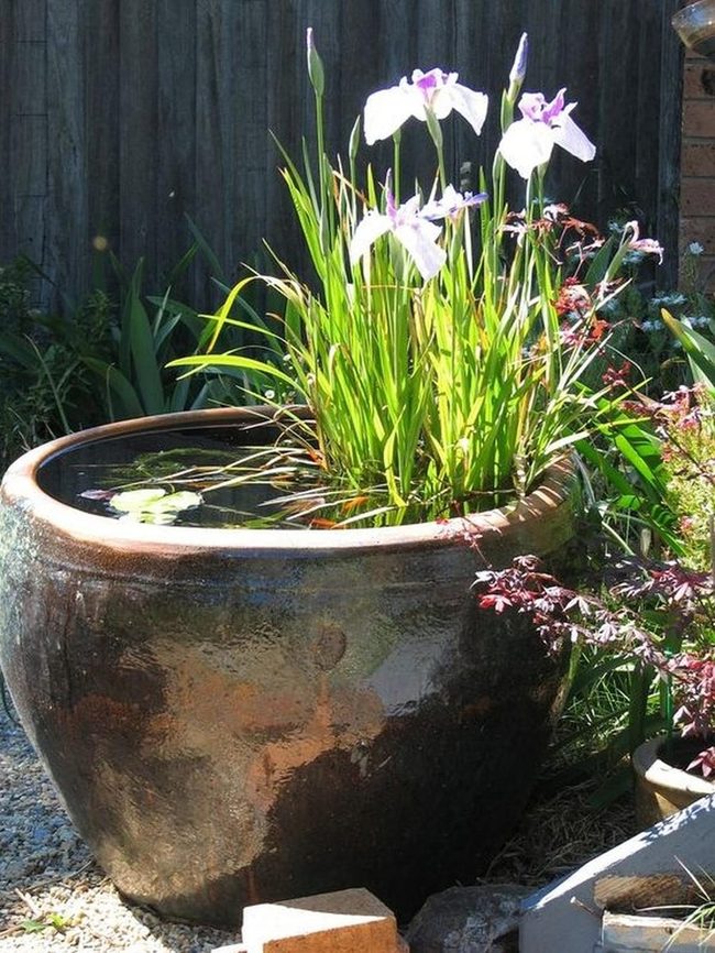 Brown Ceramic Pots Garden Corner