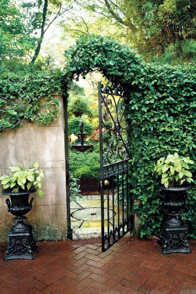 Stone Gateway Through Emerald Walls