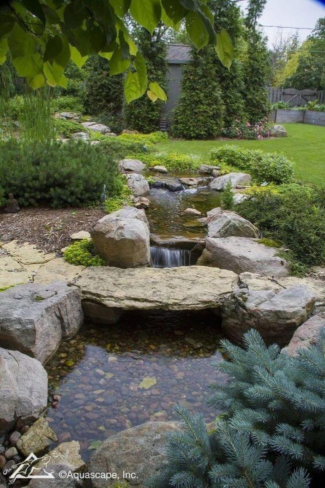 Natural Stone Garden Waterfall