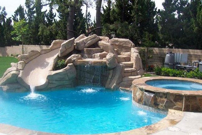 Natural Stone Pool Oasis