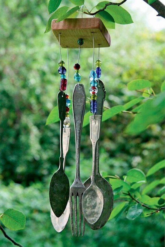 Dangling Spoons And Beads Garden