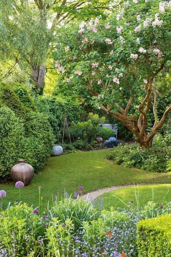 Pink Blossom Garden Path