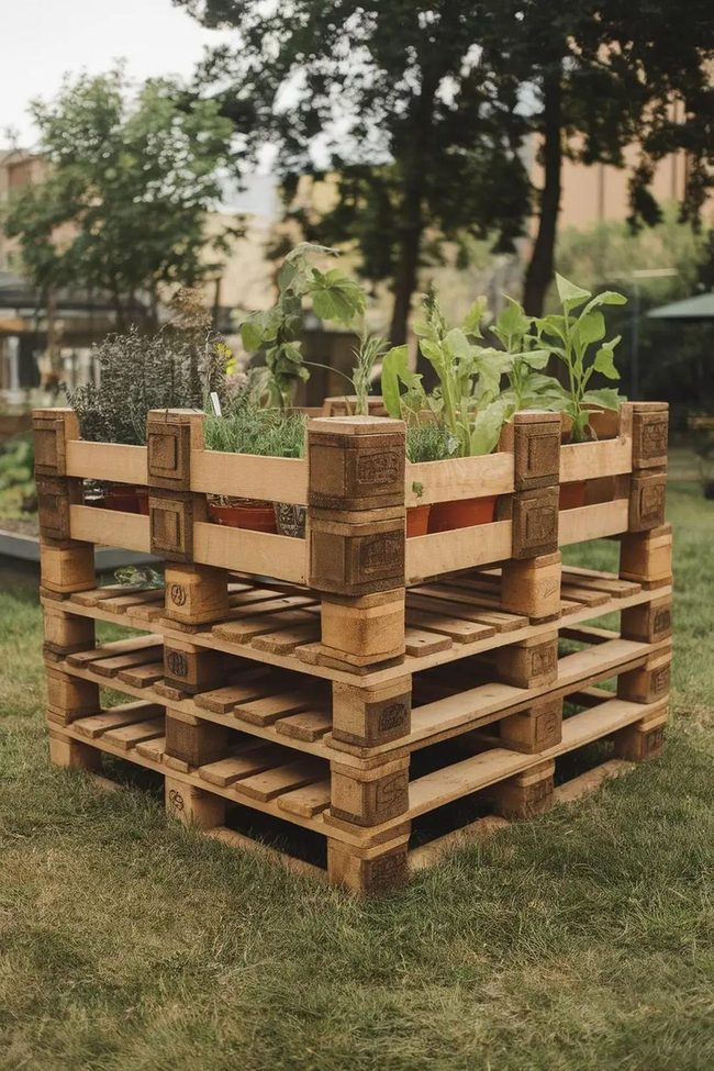 Upcycled Oak Landscape Beds