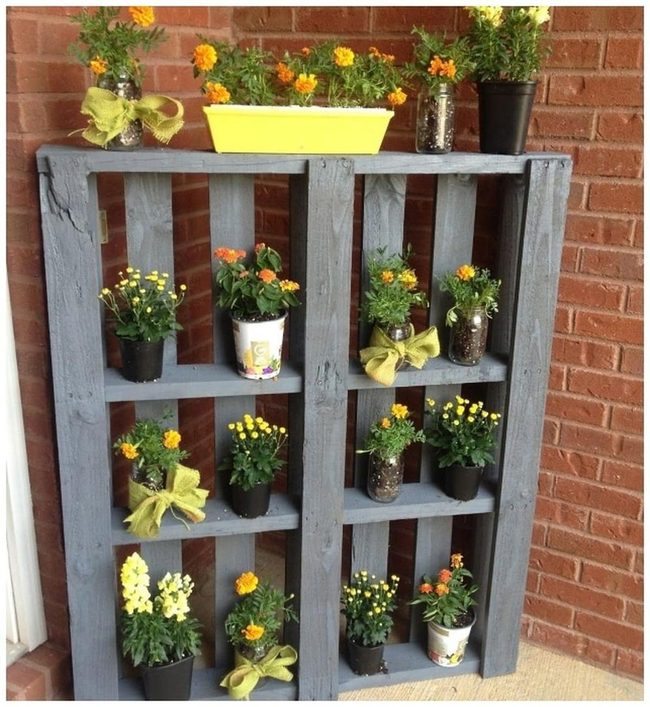Wood Crate Garden Planters