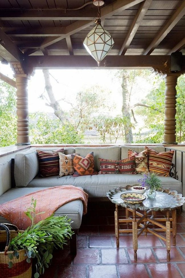 Terracotta Tiles And Wooden Beams