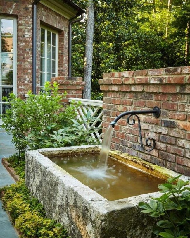 Stone Trough Water Cascade