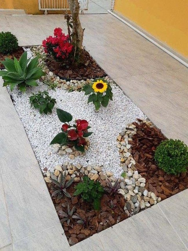 Scattered Stone Garden Beds