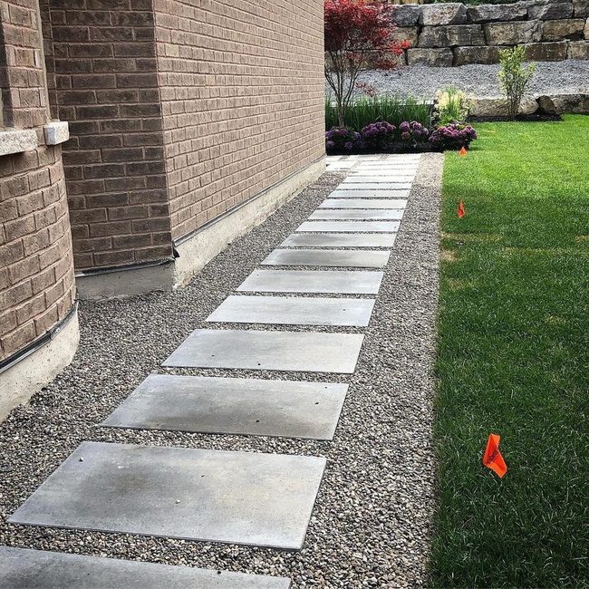 Geometric Concrete Paths Nature