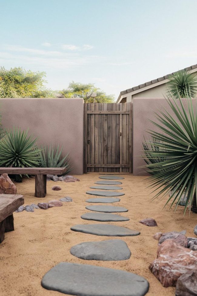Desert Stone Fire Circle