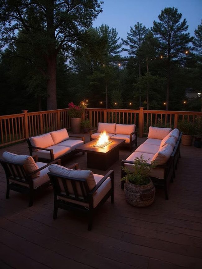 Gas Fire Table With Herb Patio Edges