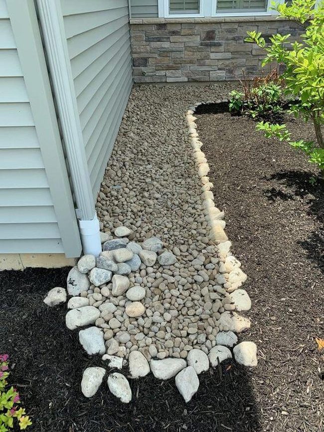 Gravel Path Through Living Garden