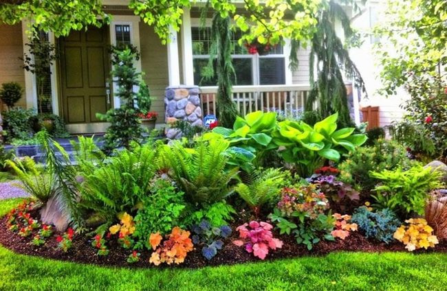 Layered Flowers, Year-Round Green