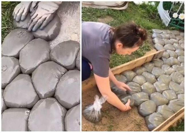 Diy Cement Pathway Stones Budget