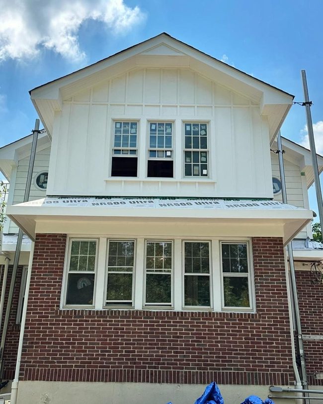 Red Brick Meets White Farmhouse