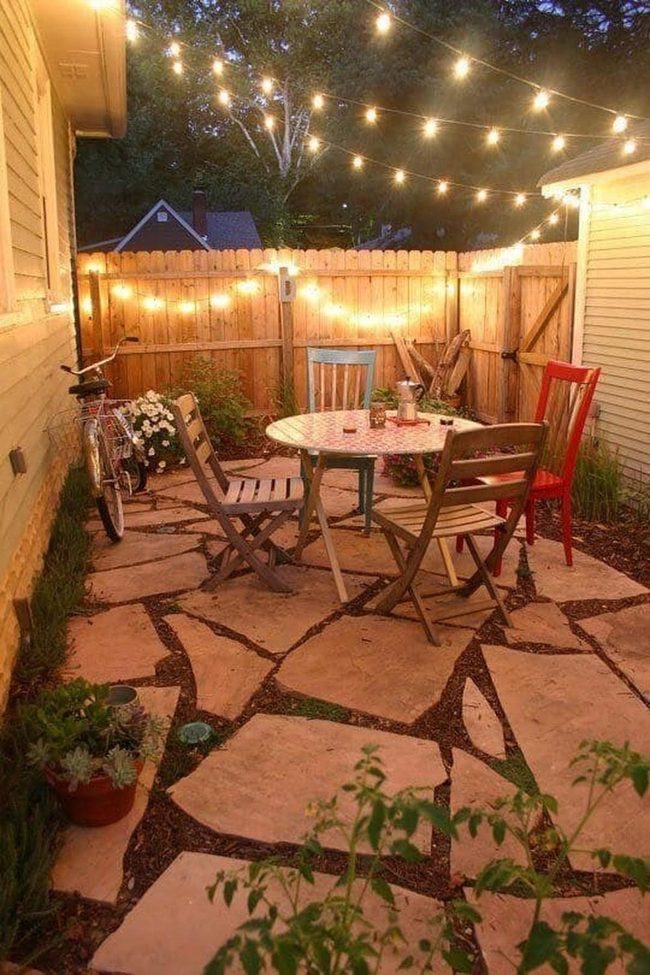 Colorful Chairs, Hanging Lights, Instant Gathering