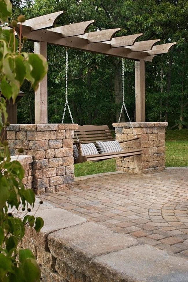 Stone Arch Swing Sanctuary Oasis