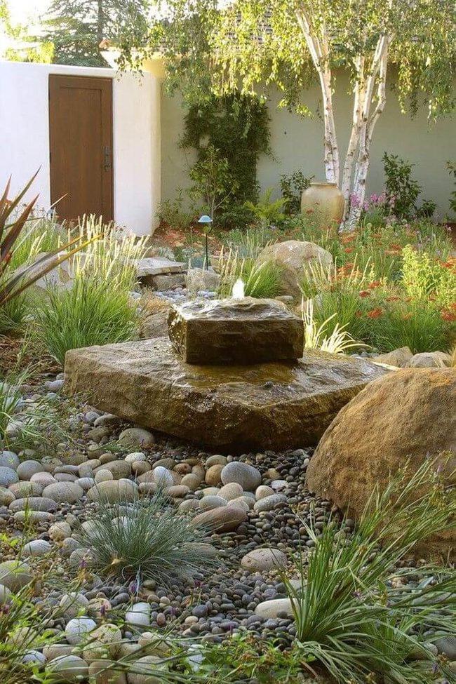 Boulder Pathways Through Native Plants