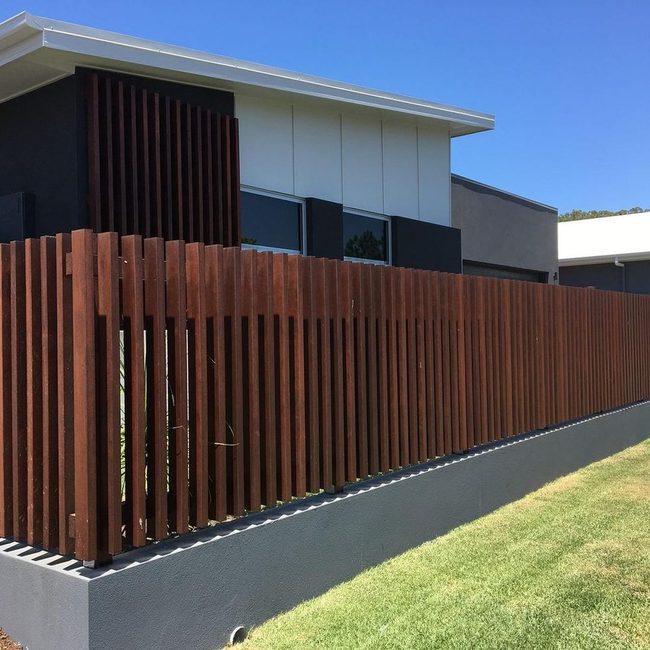 Modern Vertical Slat Fence
