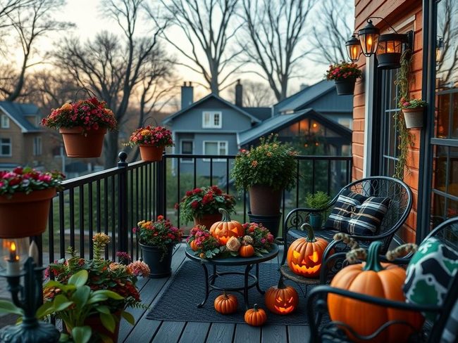Giant Crowned Pumpkin Autumn Display