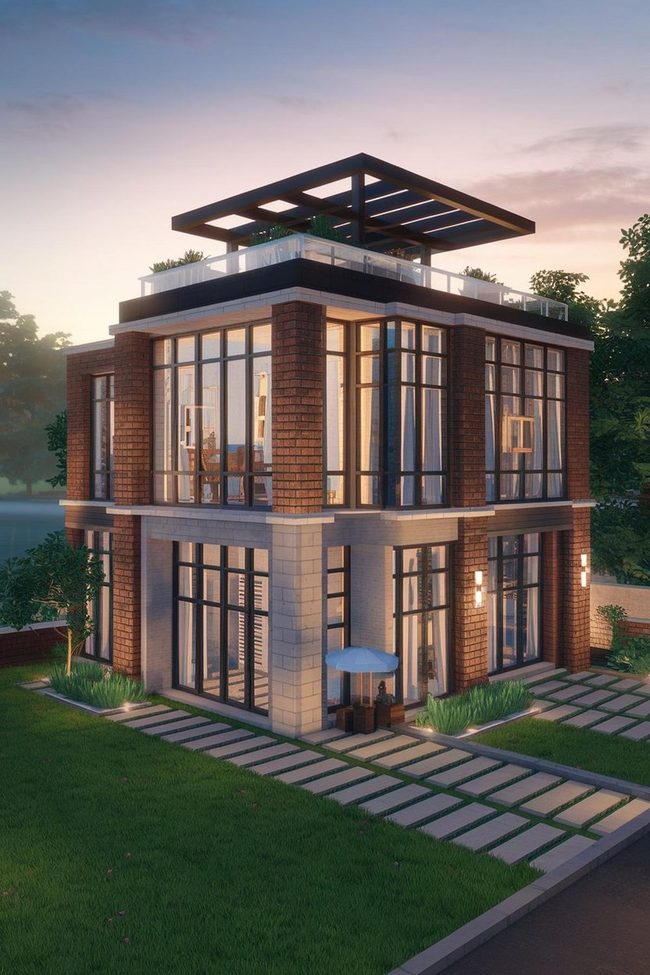 Glass Brick Modern Urban