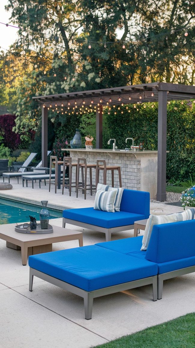 Poolside Lounge Gathering Space