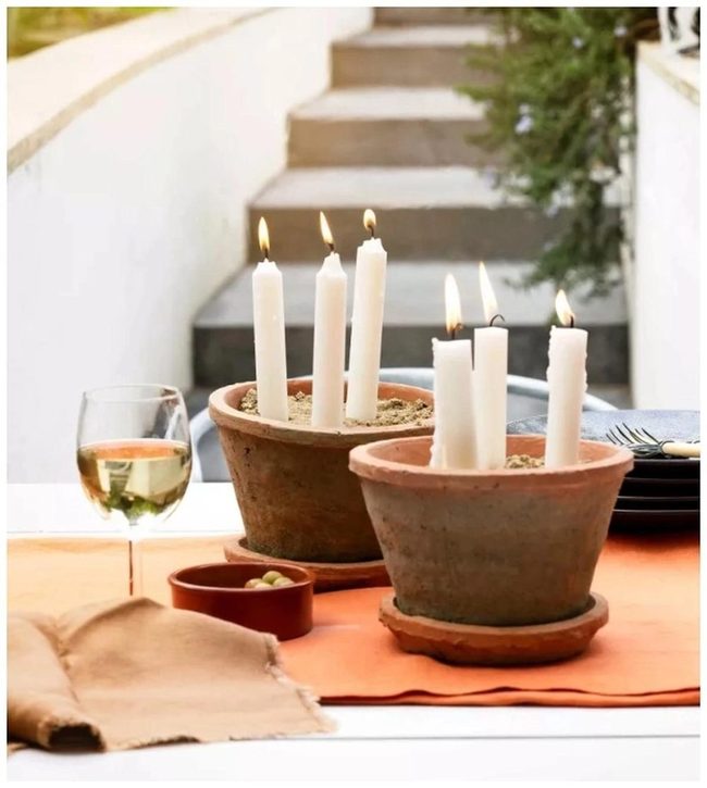 Terracotta Citronella Candle Pest Repellent