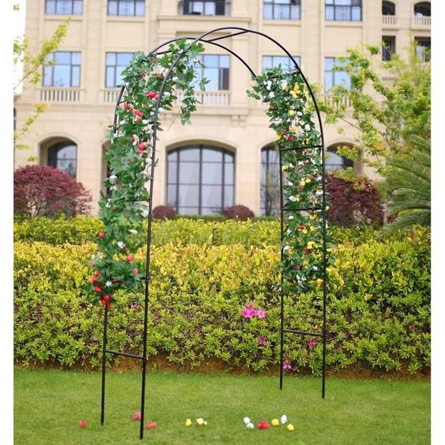 Colorful Flowers Over Garden Arch